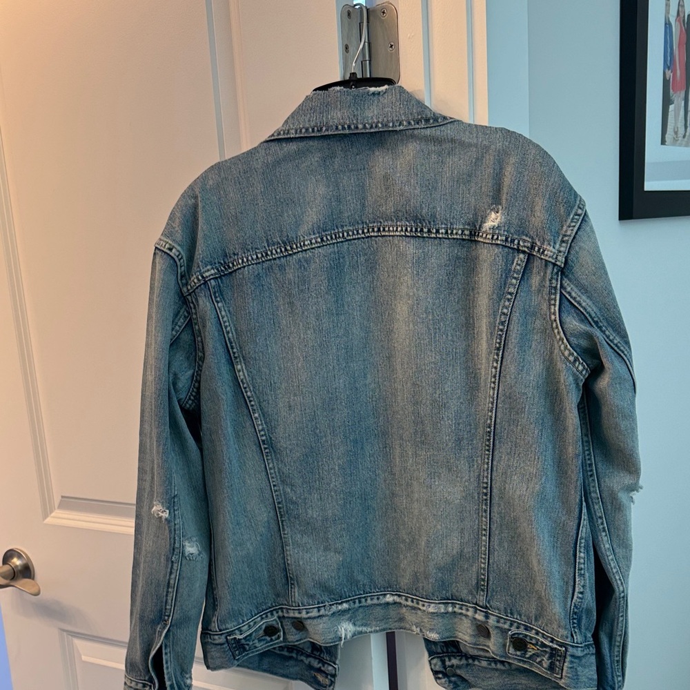 Able Light Blue Distressed Jacket - image 3